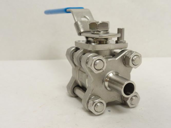 Industry-Std 11A429; Sanitary Ball Valve SS-316; Weld; 1/2"