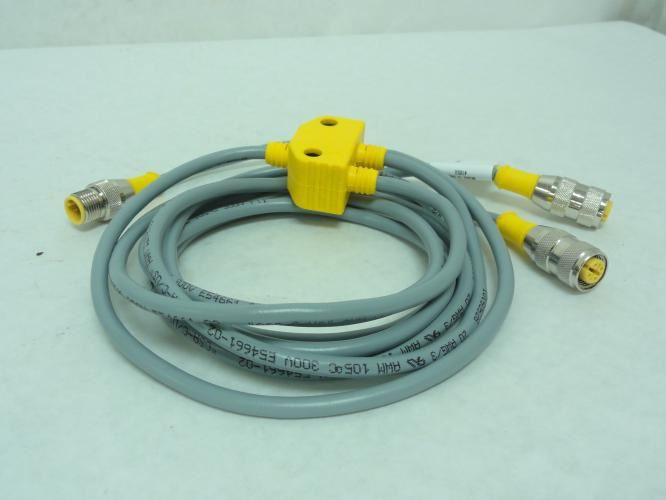 Turck VB2-RS 4.4T-0.5/2RK 4T-1/1; Molded Twin Junction U0163-13
