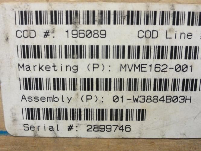 Motorola MVME162-001; Embedded Controller; 1MB DRAM; 512KB SRAM