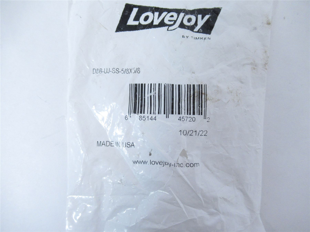 Lovejoy D8B-UJ-SS-5/8x5/8; Coupler 90 Degree 2 set screw.625"