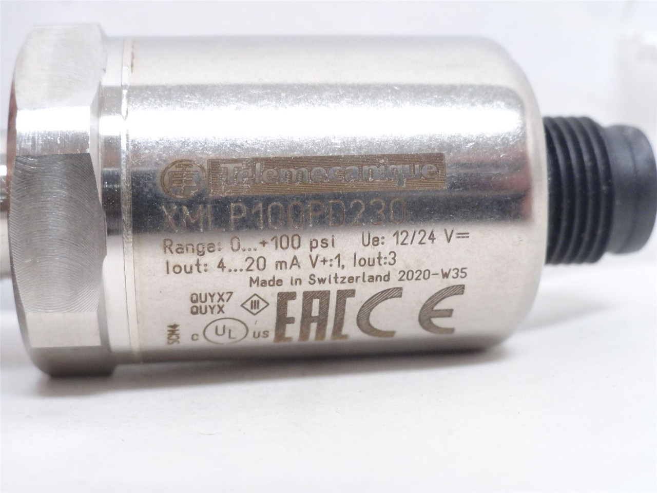 Telemecanique XMLP100PD230; Pressure Transmitter 12-24VDC
