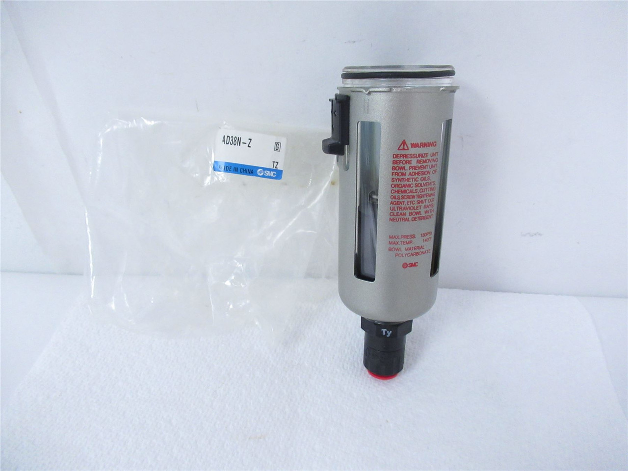 SMC AD38N-Z; Assembly Bowl w/auto drain 3/8" fitting