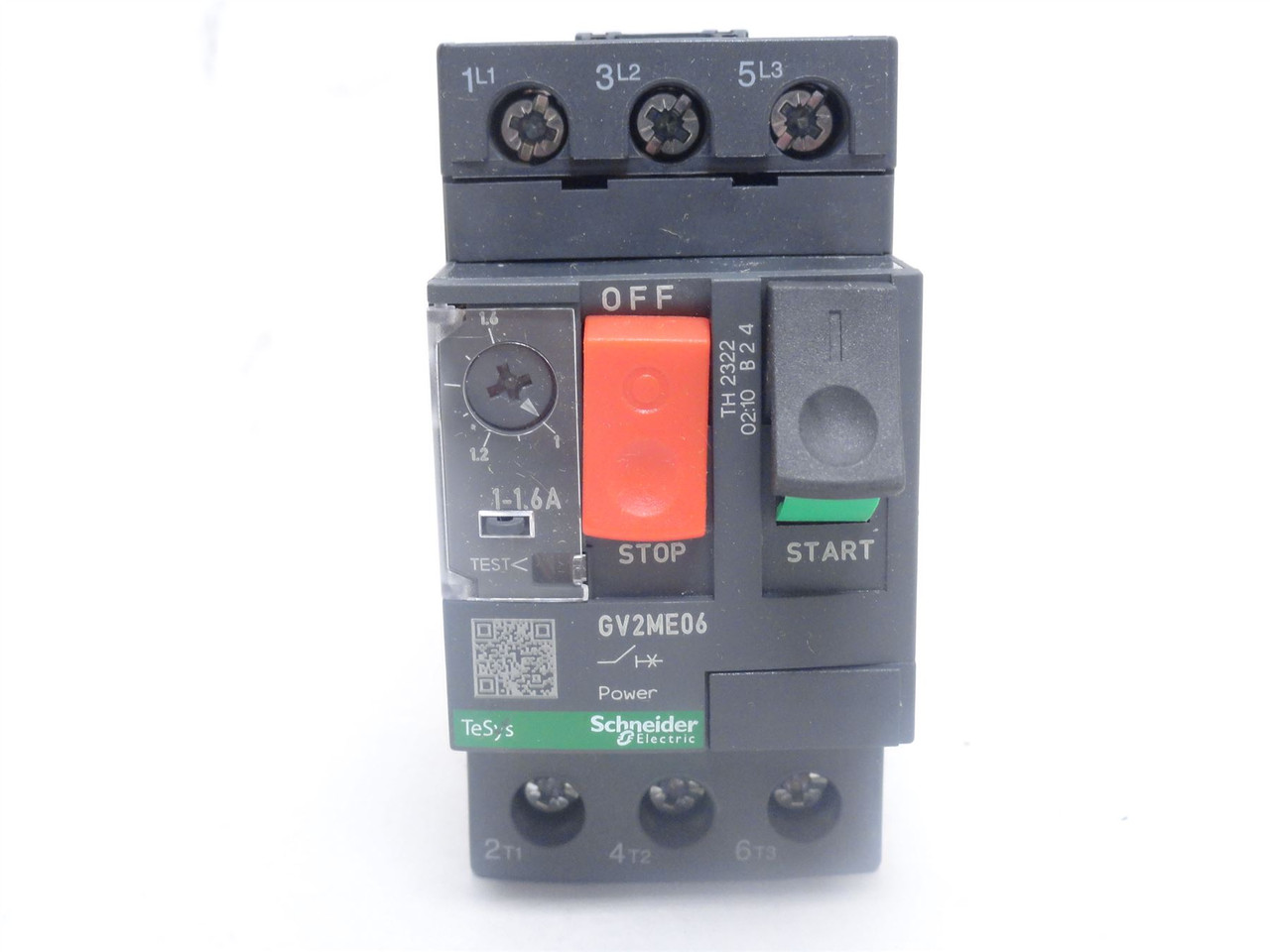 Schneider GV2ME06; Manual Starter 1-1.6A; 600VAC; 3P