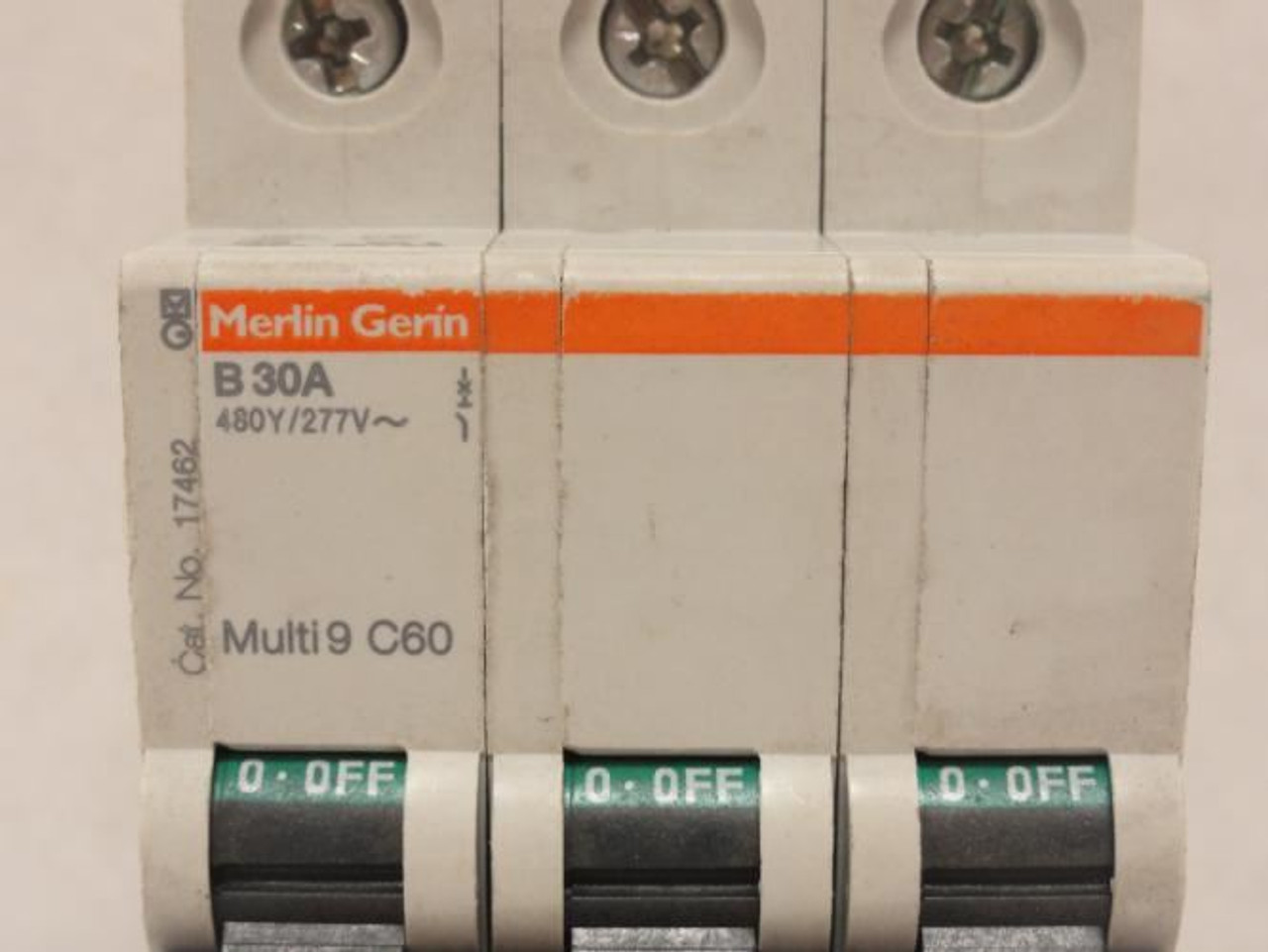 Square D MG17462; Supplementary Protector; 30A; 3P; 277/480V