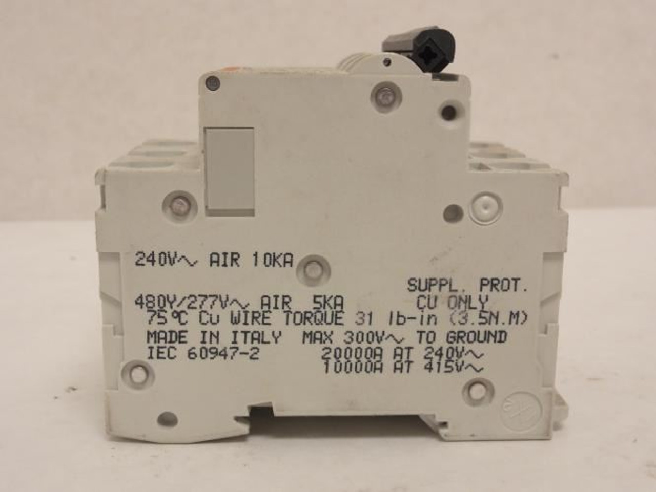 Square D MG17462; Supplementary Protector; 30A; 3P; 277/480V