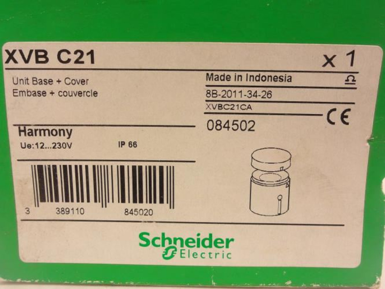Schneider XVB-C21; Light Tower Indicator; 12~30V; 70mm Schneider XVB-C21; Light Tower Indicator; 12~30V; 70mm