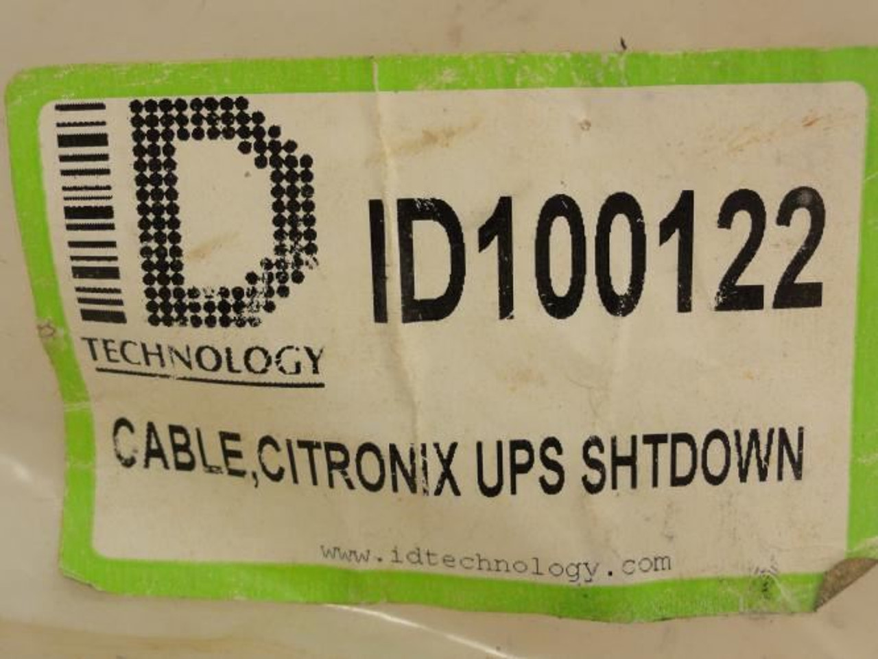 ID Technology ID100122; Citronix UPS Shut Down Cable