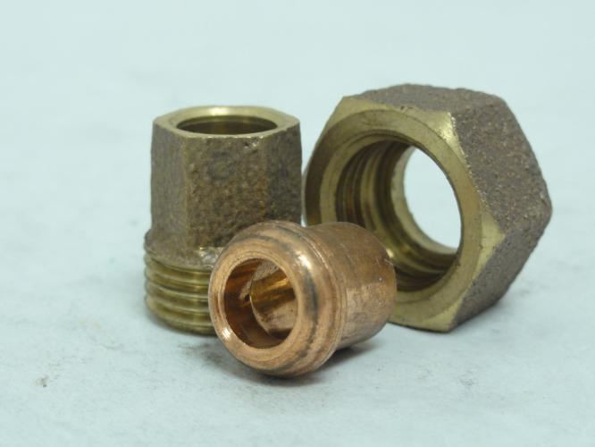 Nibco 733-1/4; Cast Bronze Union; 1/4" C x C