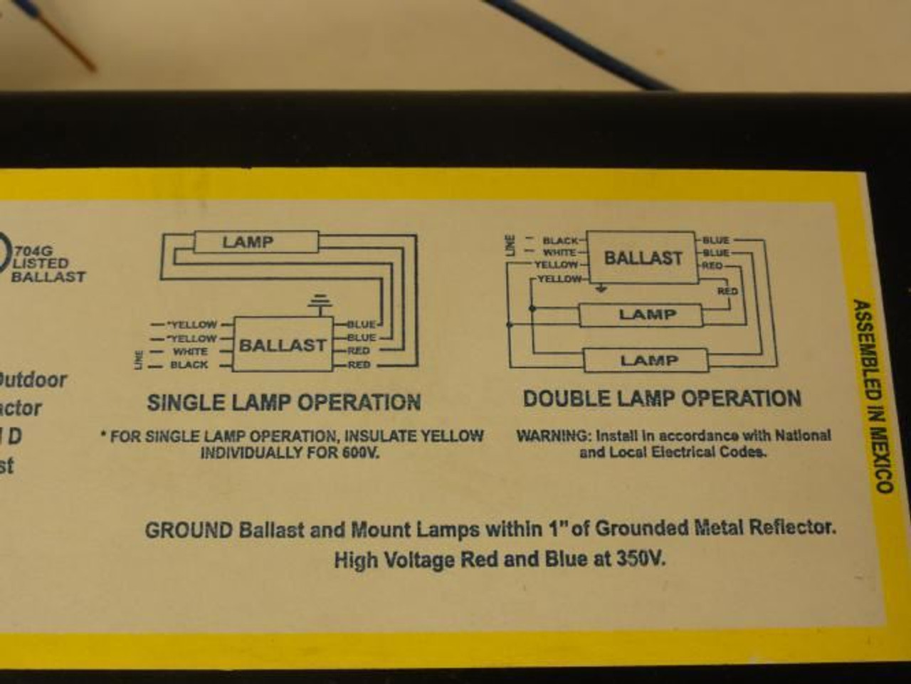 Advance Ballasts RC2S102TP; Ballast; 1 or 2 Lamps; 120V Advance Ballasts RC2S102TP; Ballast; 1 or 2 Lamps; 120V
