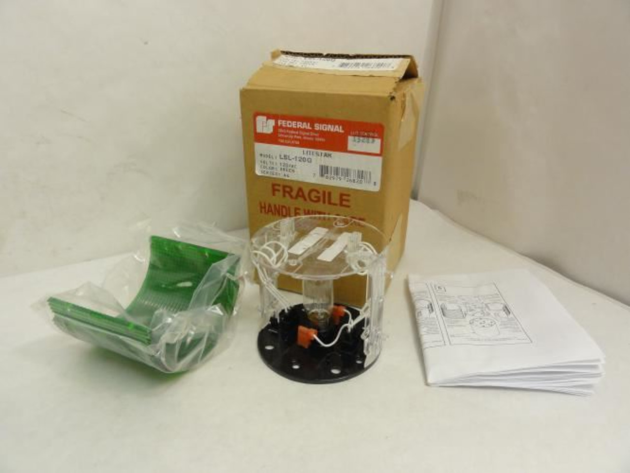 Federal LSL-120G; Module; LITESTAK; Green; 120 VAC; Ser: A4 Federal LSL-120G; Module; LITESTAK; Green; 120 VAC; Ser: A4