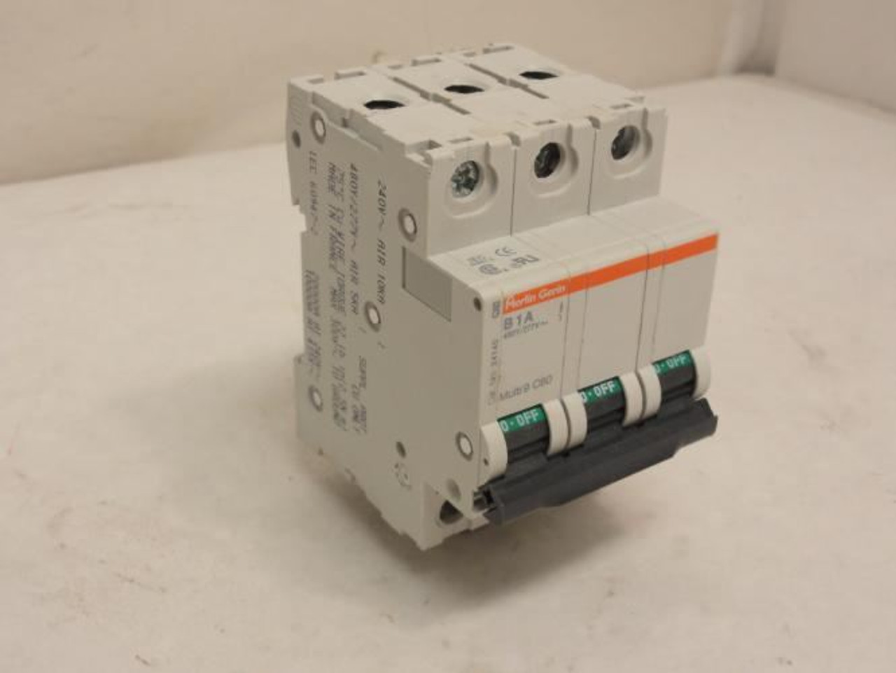 Square D MG-24140; Supplementary Protector IEC 1A 3P; 277/480VAC