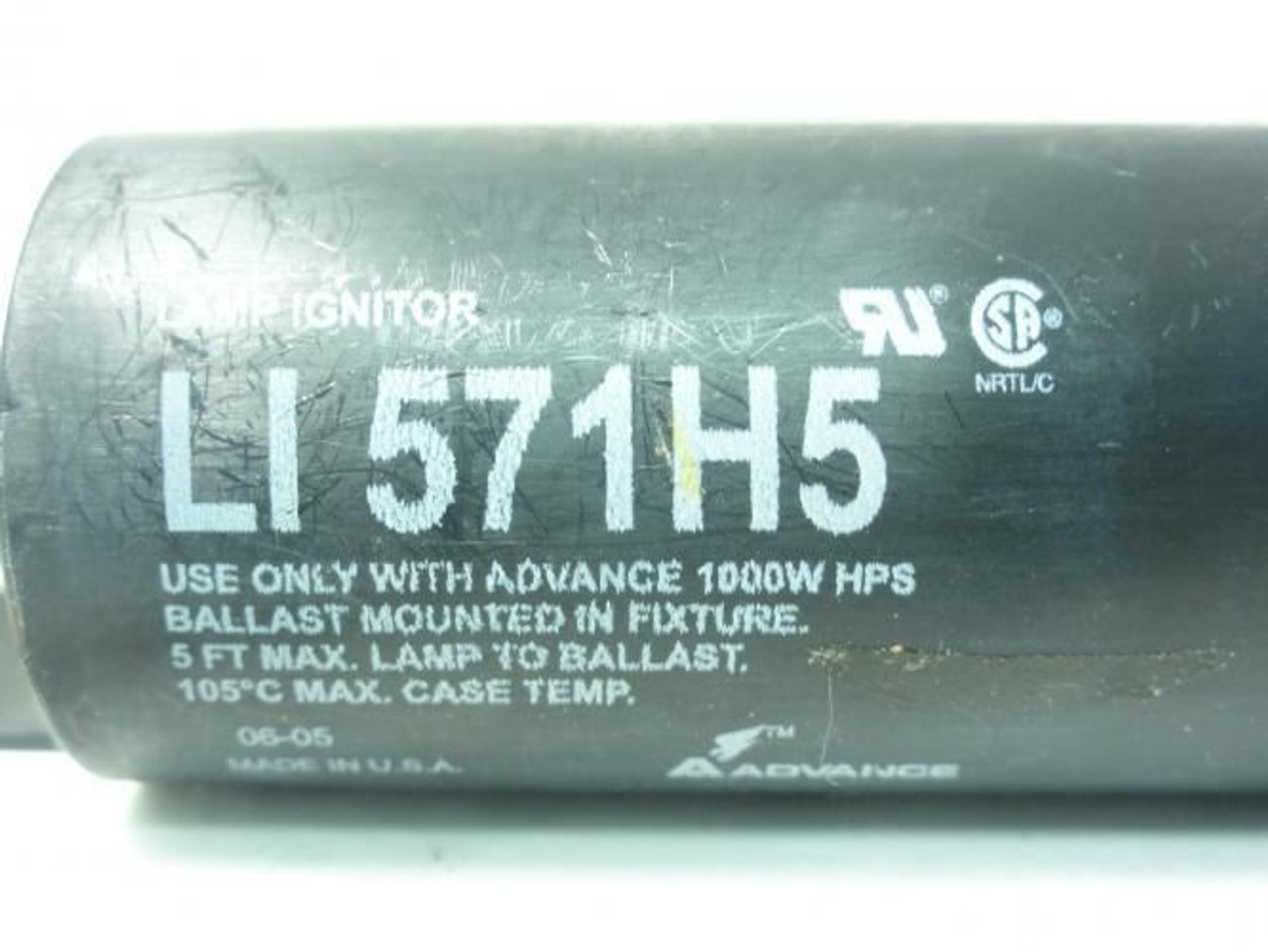 Advance Ballasts LI571-H5-IC; Replacement Ignitor Kit; 1000W Advance Ballasts LI571-H5-IC; Replacement Ignitor Kit; 1000W