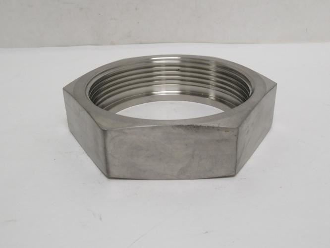 Ferguson G13H4P; Pipe Lock Nut; SS-304; 4" Threaded