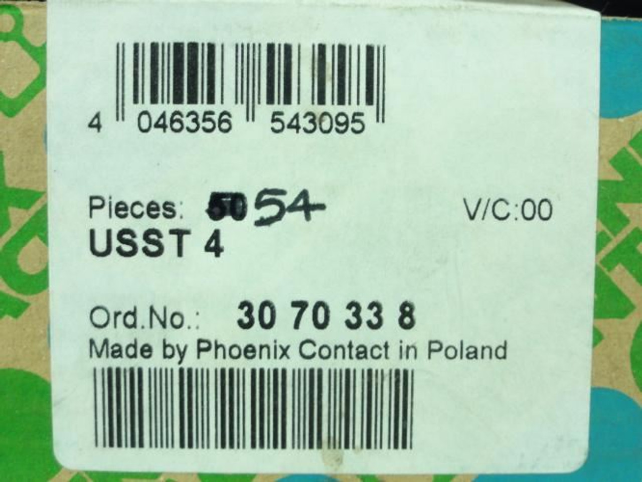 Phoenix Contact USST 4 ; Box-54 Terminal Block 1000V; 32A