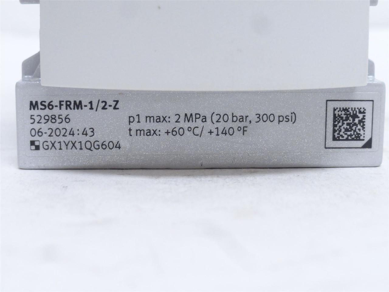 Festo MS6-FRM-1/2-Z; Branching Module 529856; 1/2NPT; 300PSI