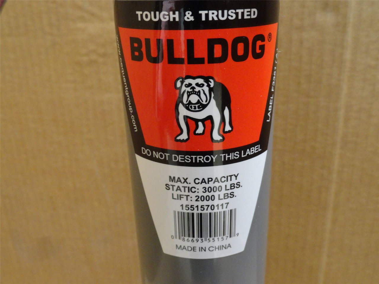 Bulldog 1551570117; Sidewind Travel A-Frame Trailer Jack; 2K