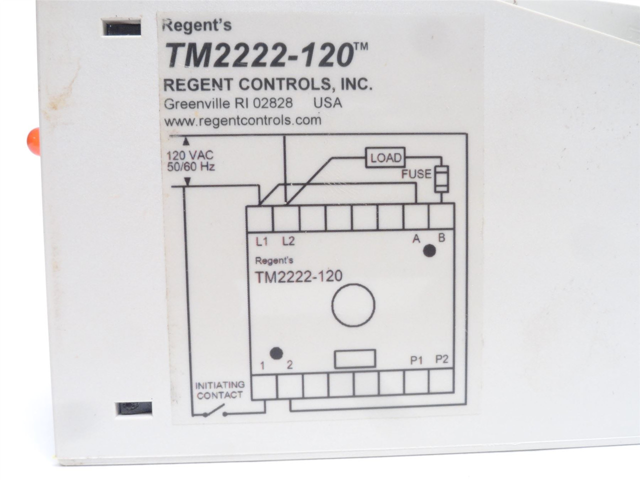 Regent's TM2222R10S-120; Solid State Timer; 120VAC