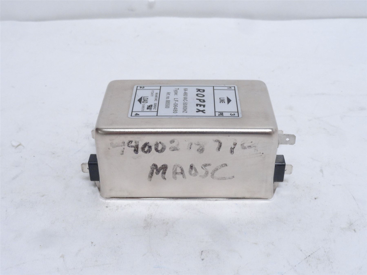 Ropex LF-06480; RFI/EFI/EMI Noise Filter; 6A; 480VAC