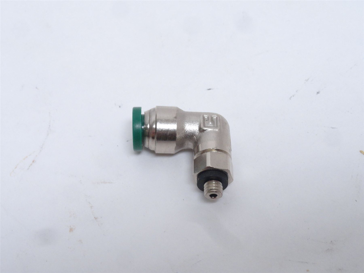 Parker X169PL-4-10X32; Lot-2 Elbows; 1/4"PTC x 10-32 Threads