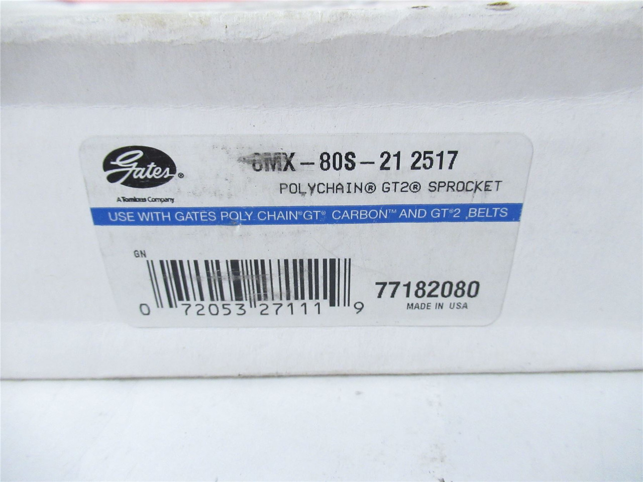 Gates 8MX80S212517; Bushed Timing Pulley 8mm x 80T x 21mmW