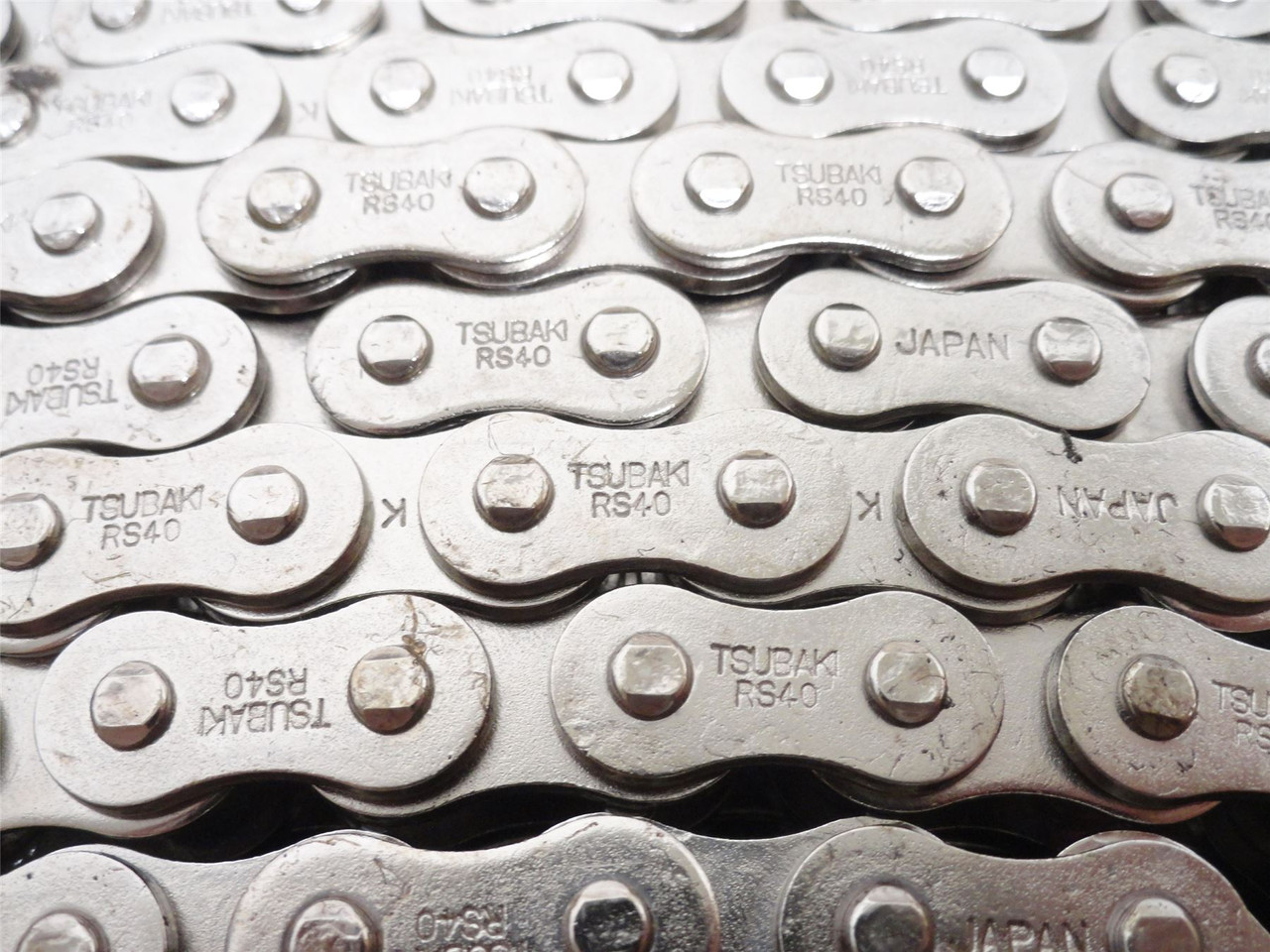 Tsubaki RS40-NP-2-RP-10ft; Roller Chain #40; 2-Strand 10'Long