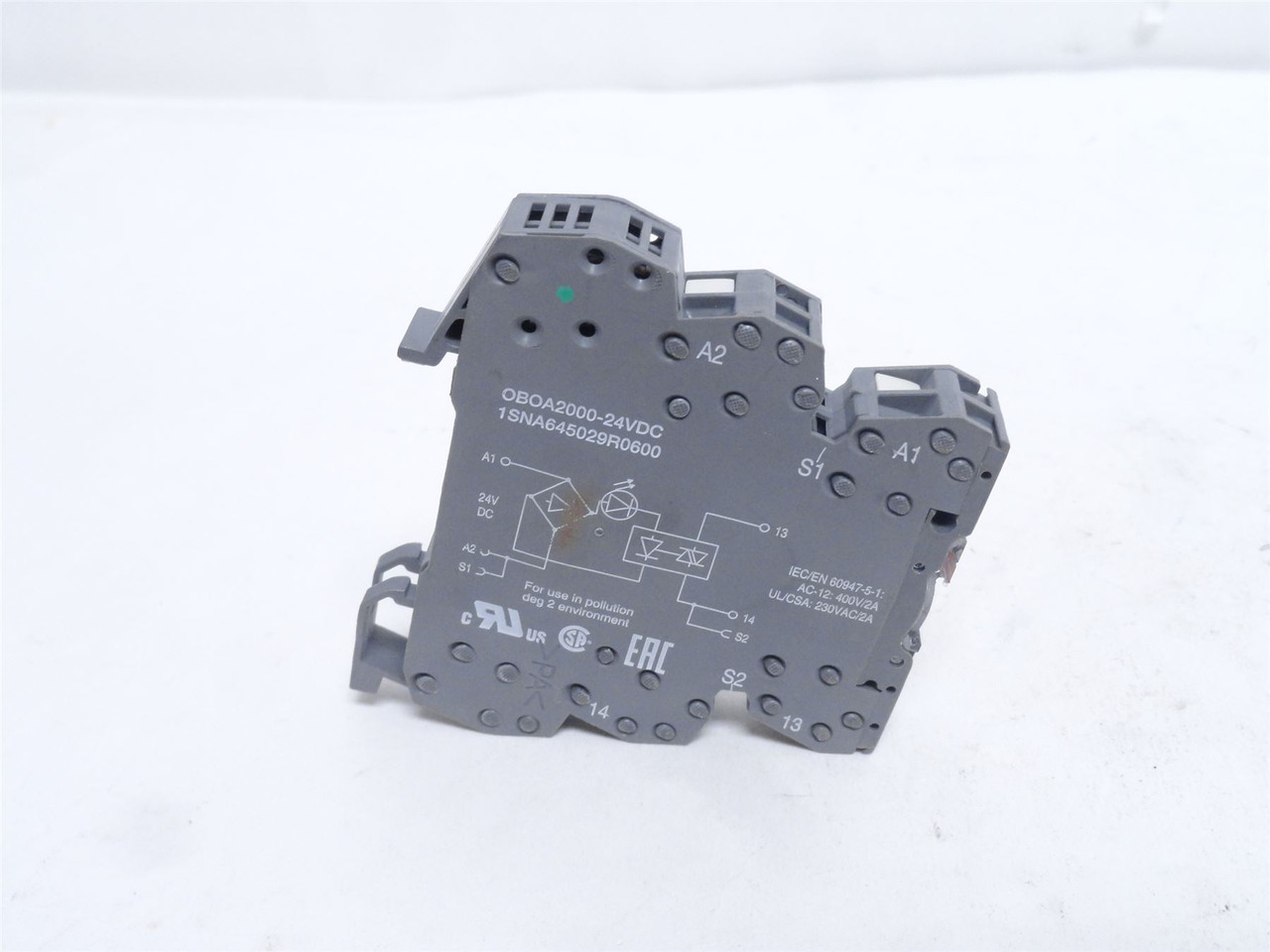 ABB 1SNA645029R0600; Max Forward Optocoupler; 24VDC; 3.6mA
