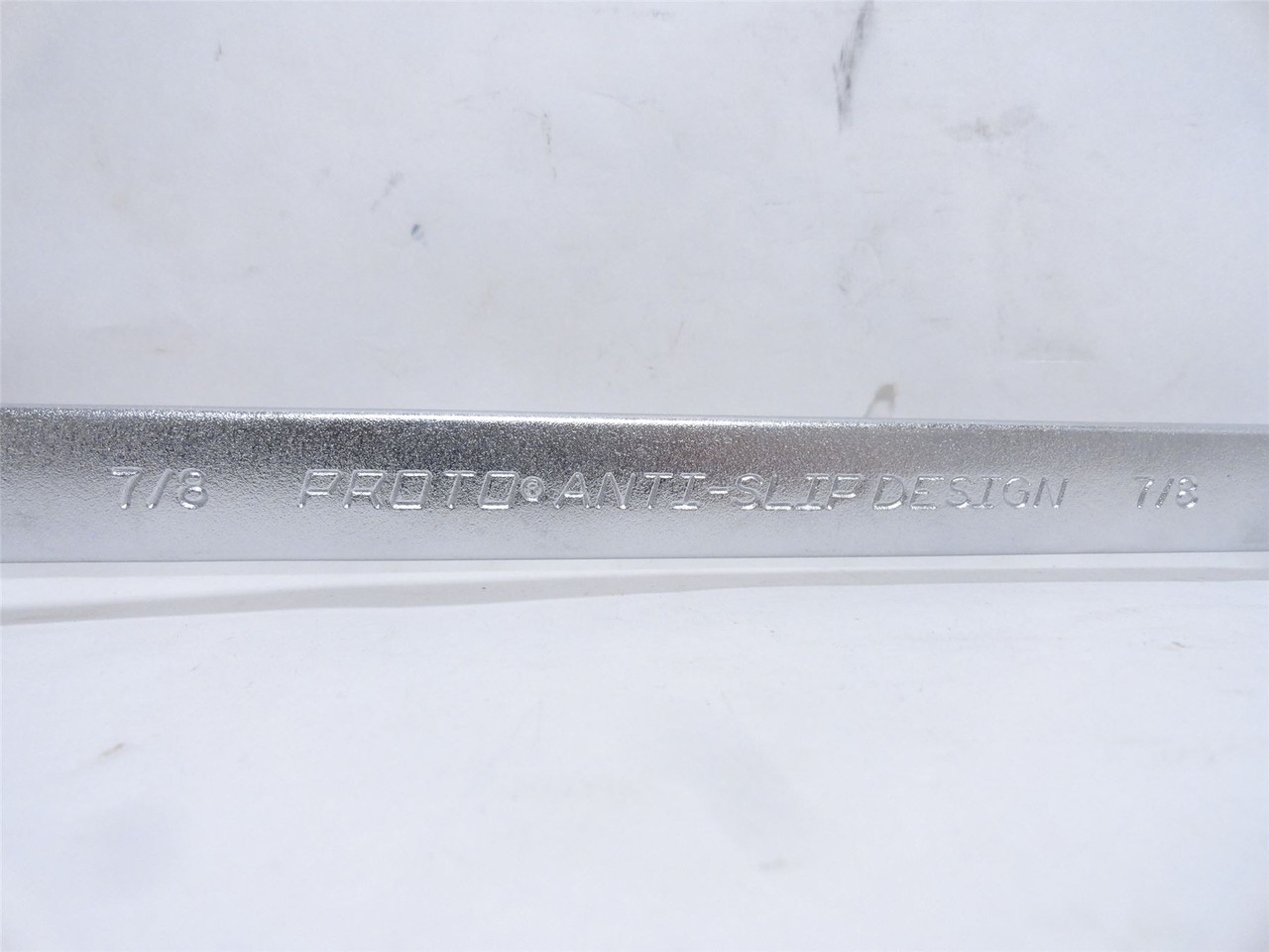 Proto-Tools J1228ASD; Alloy Steel Combo Wrench; Size: 7/8"