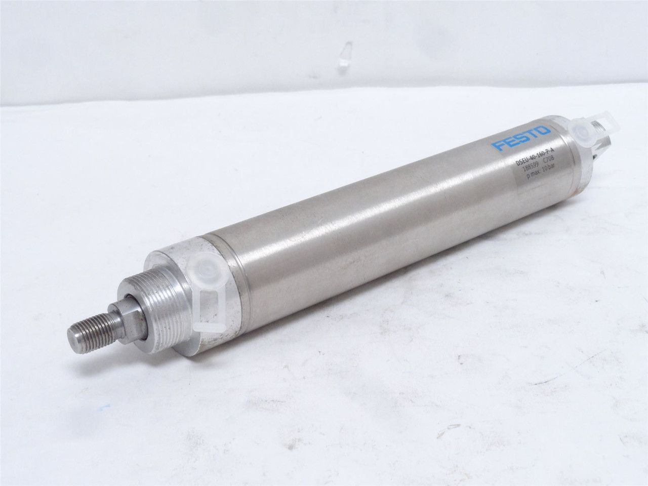 Festo DSEU-40-160-P-A; Air Cylinder 188599; 40mmID x 160mm Stk Festo DSEU-40-160-P-A; Air Cylinder 188599; 40mmID x 160mm Stk