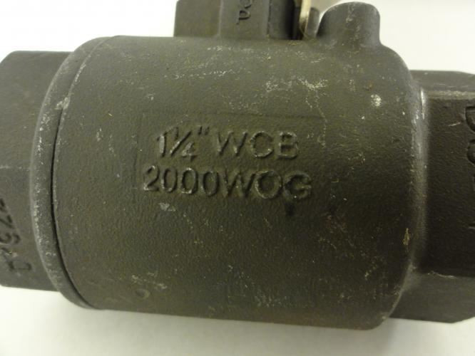 Industry-Std 6GD41; Inline Ball Valve; 2000WOG; 1-1/4NPT