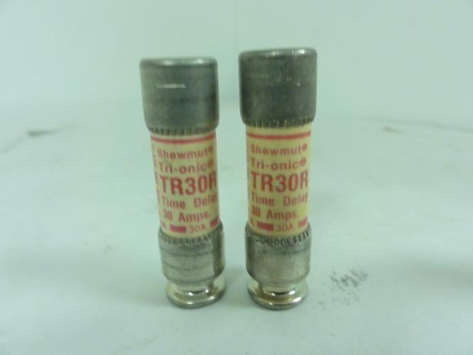 Shawmut TR30R; Lot-2; Time Delay Fuse 30A; 250VDC