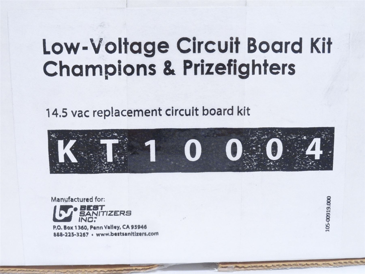 Best Sanitizer BES-016-20395-PCBA; Low-Voltage Circuit Board
