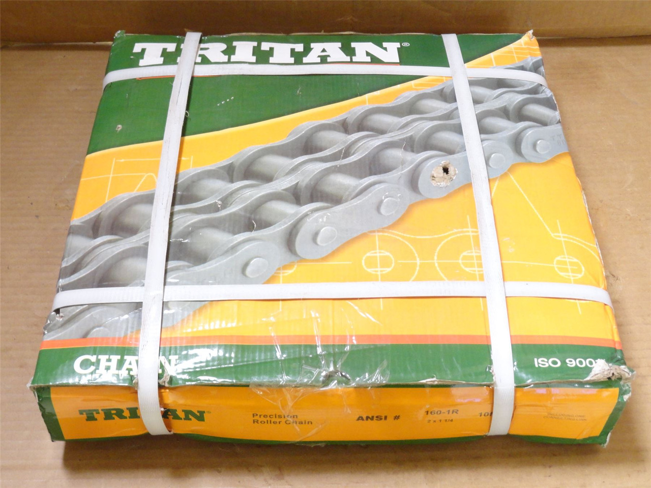 Tritan 160-1R X 10FT; Single Strand Roller Chain #160; 10' L