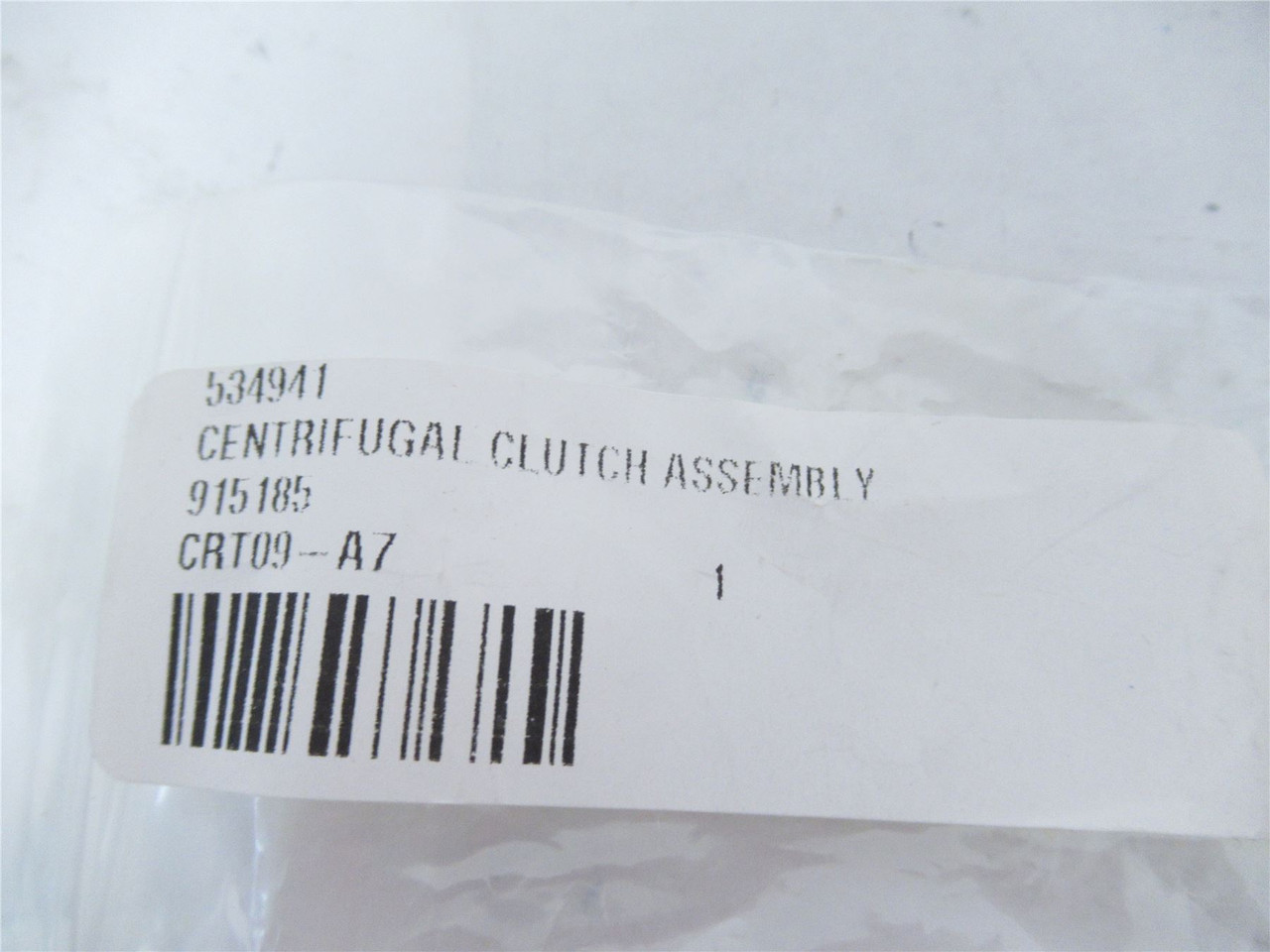MFG 534941; Clutch Centrifuge Assembly CRT09-A7