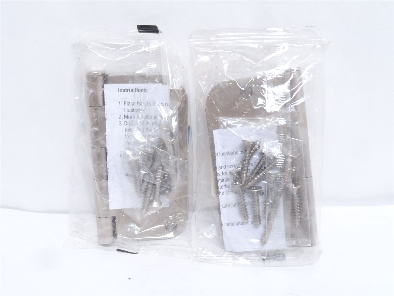 Gate House 0308898_; Lot-2 Door Hinge 4" Satin Steel Finish