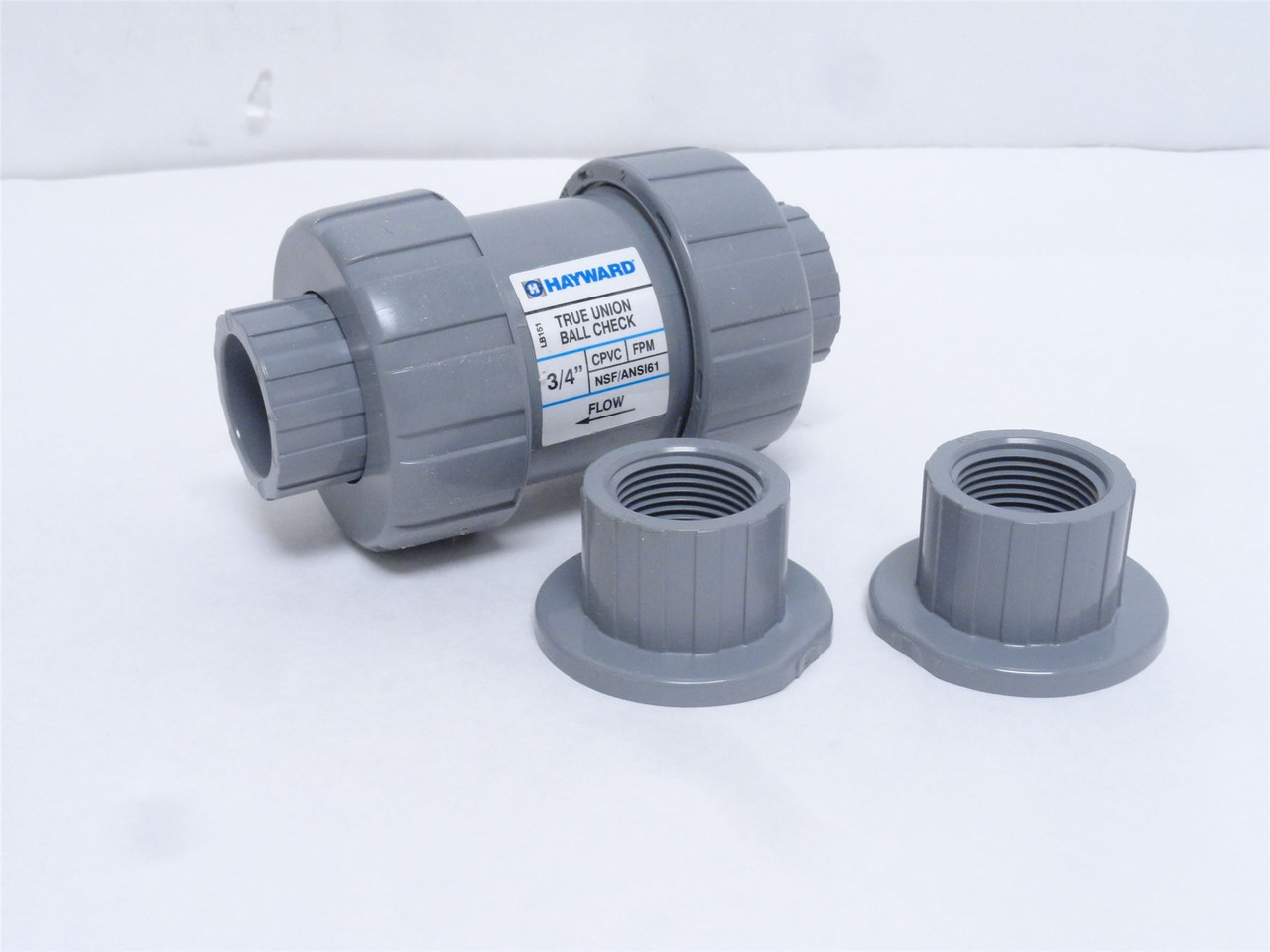 Hayward TC20075ST; Inline Ball Check Valve; Size: 3/4"