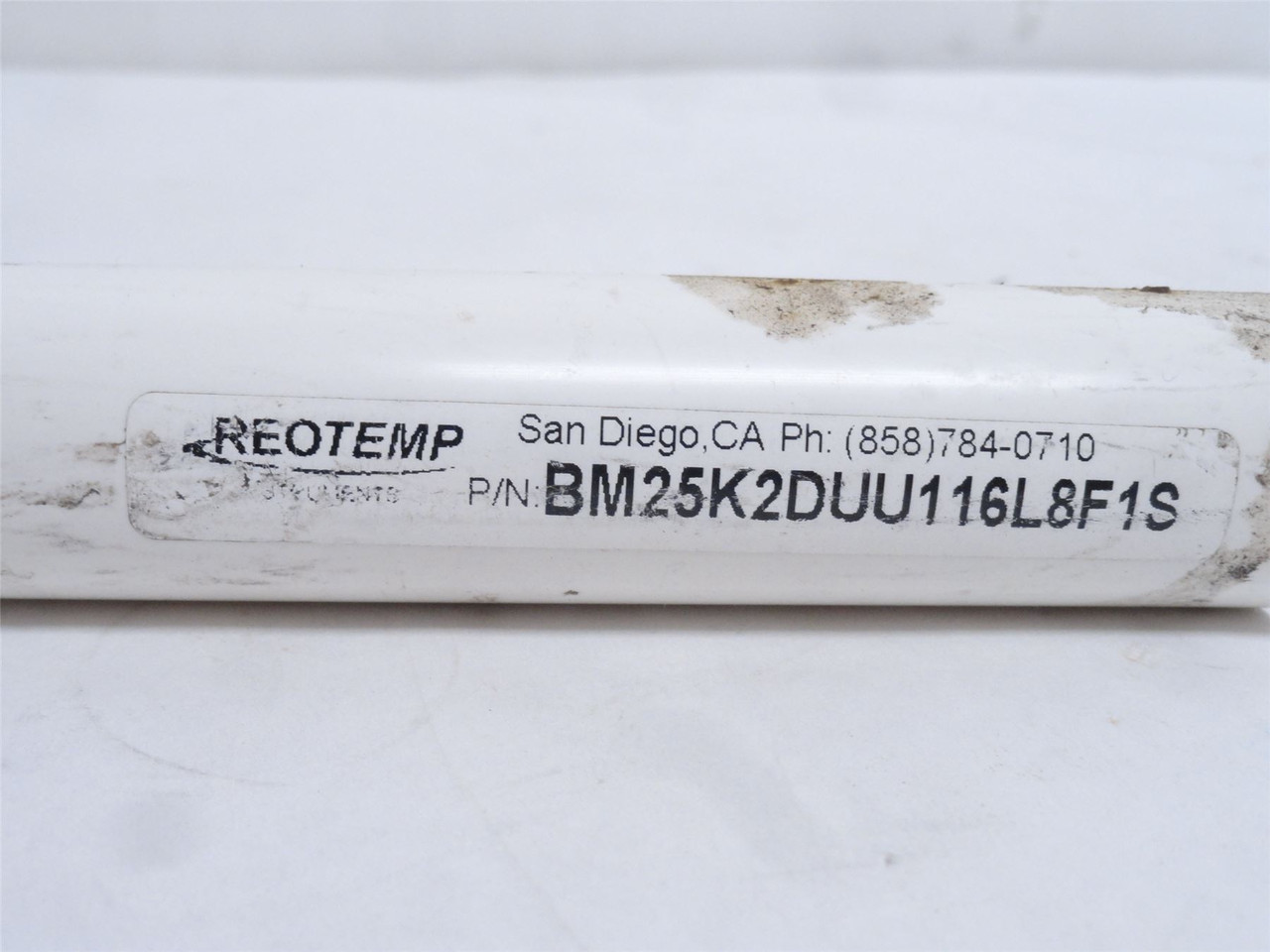Reotemp BM25K2DUU116L8F1S; Thermocouple 116"; SS-316; 1/2NPT