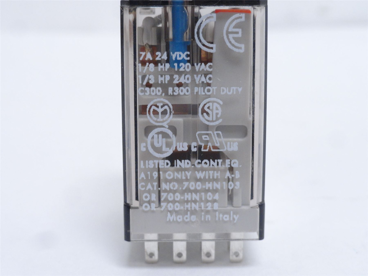 Allen-Bradley 700-HC24Z24-3; Relay 7A 120-240VAC; Coil: 24VDC