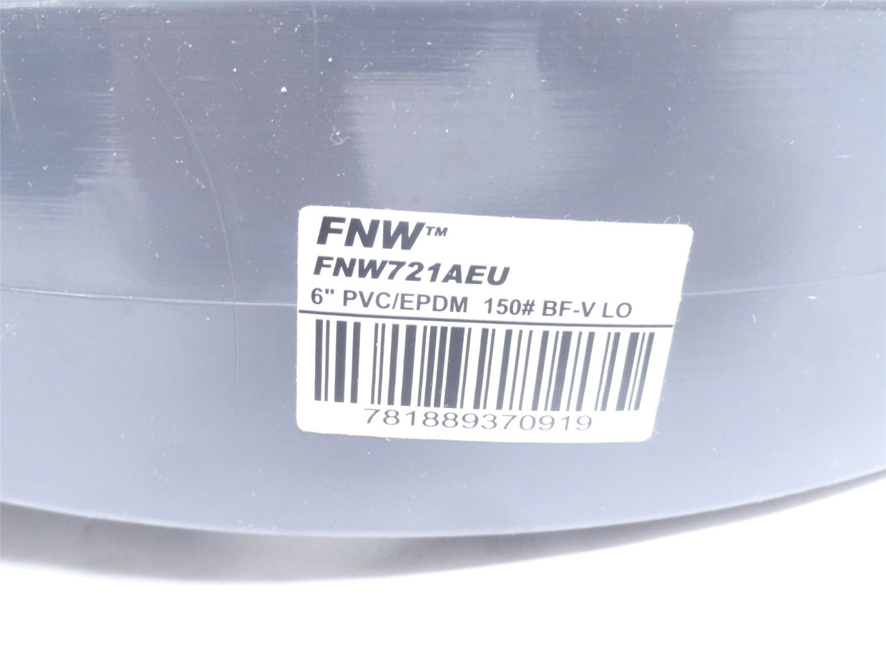 FNW FNW721AEU; PVC Flanged Wafer Lever 6" Butterfly Valve