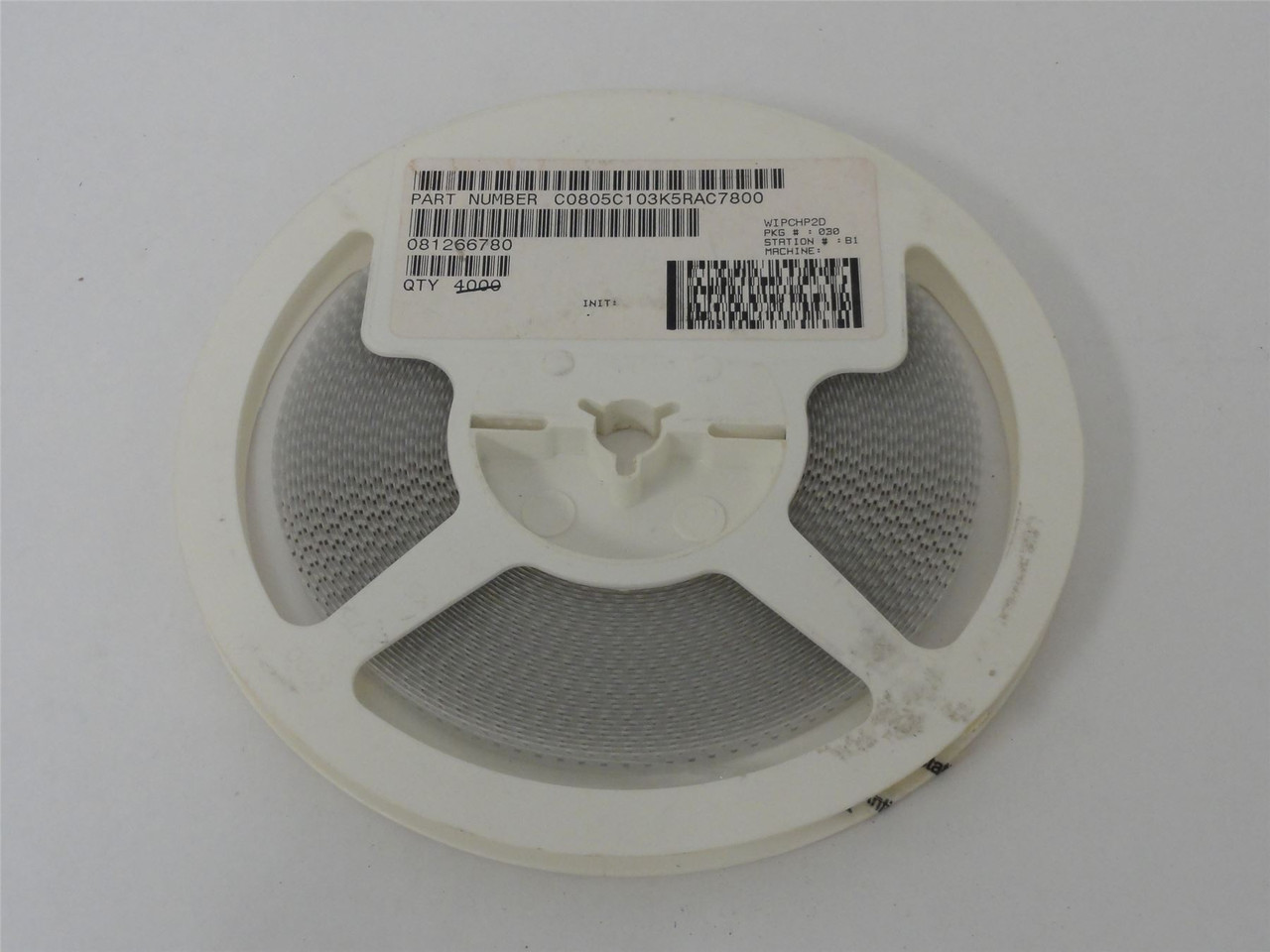 Kemet C0805C103K5RAC7800; Lot-3000 Ceramic Capacitors 0.01uF