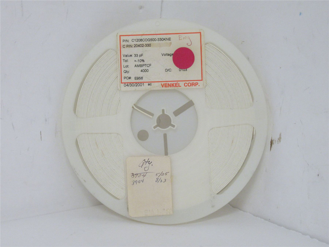 Venkel C1206C0G500-330KNE; Lot-3800 Ceramic Capacitor 33pF