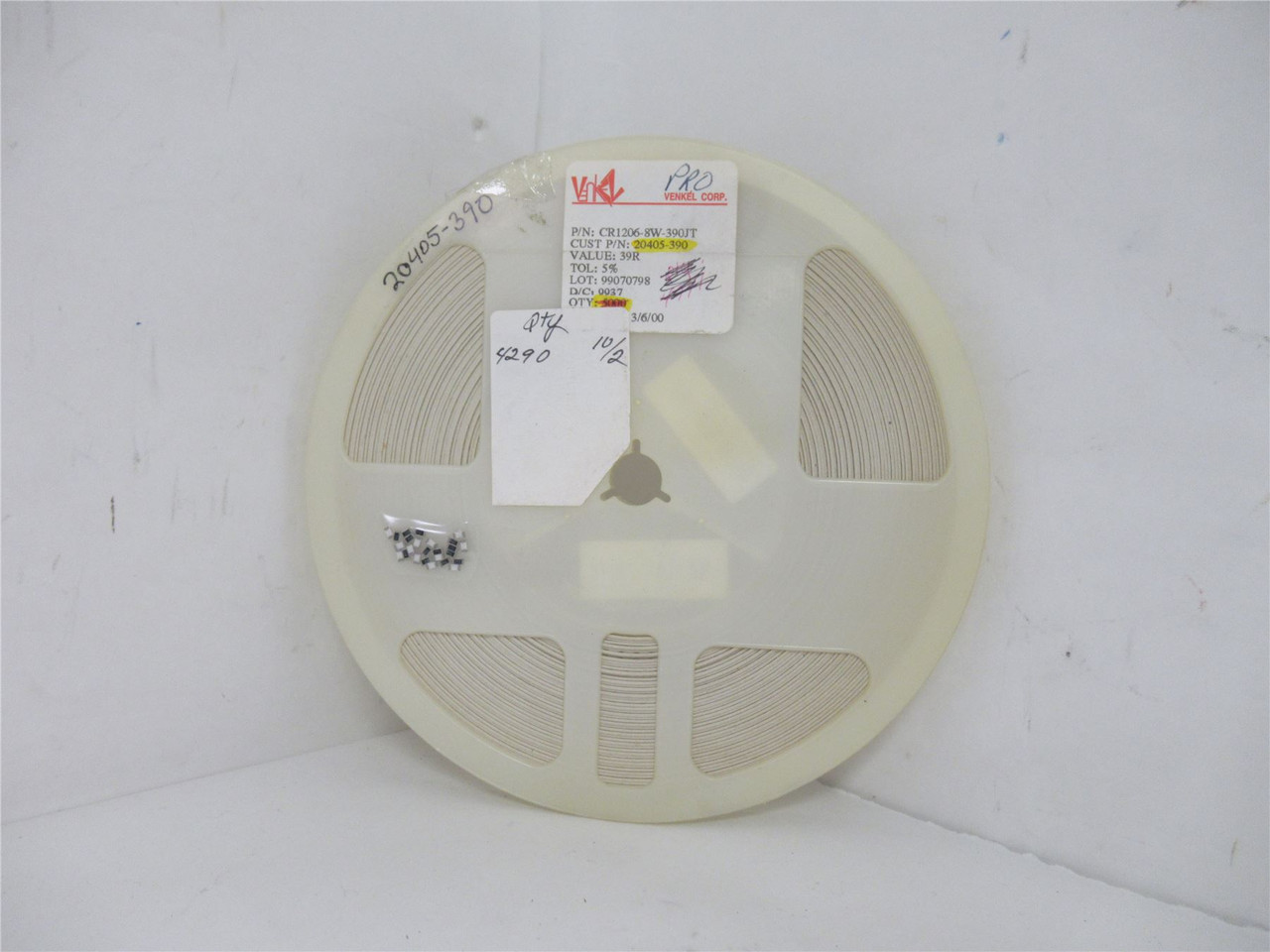 Venkel CR1206-8W-390JT; Lot-4100 Chip Resistor; 39ohm