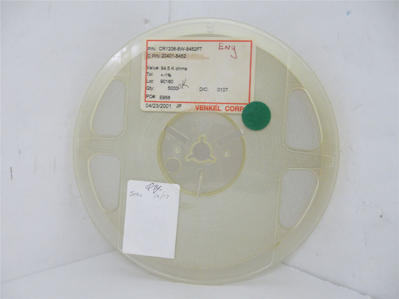 Venkel CR1206-8W-8452FT; Lot-5000 Chip Resistor 84.5Kohms