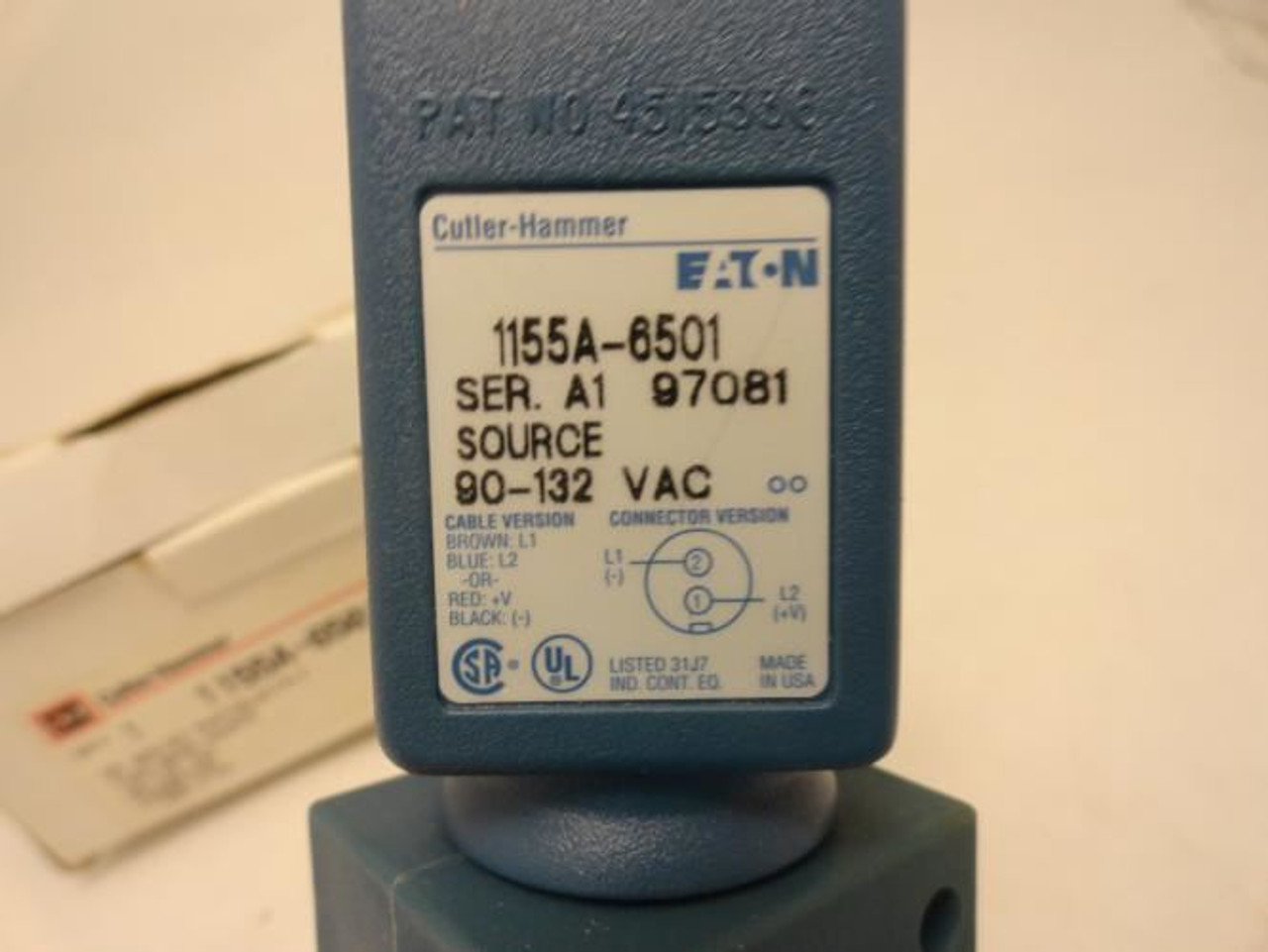 Cutler-Hammer 1155A-6501; Thru-Beam Sensor 90-132VAC
