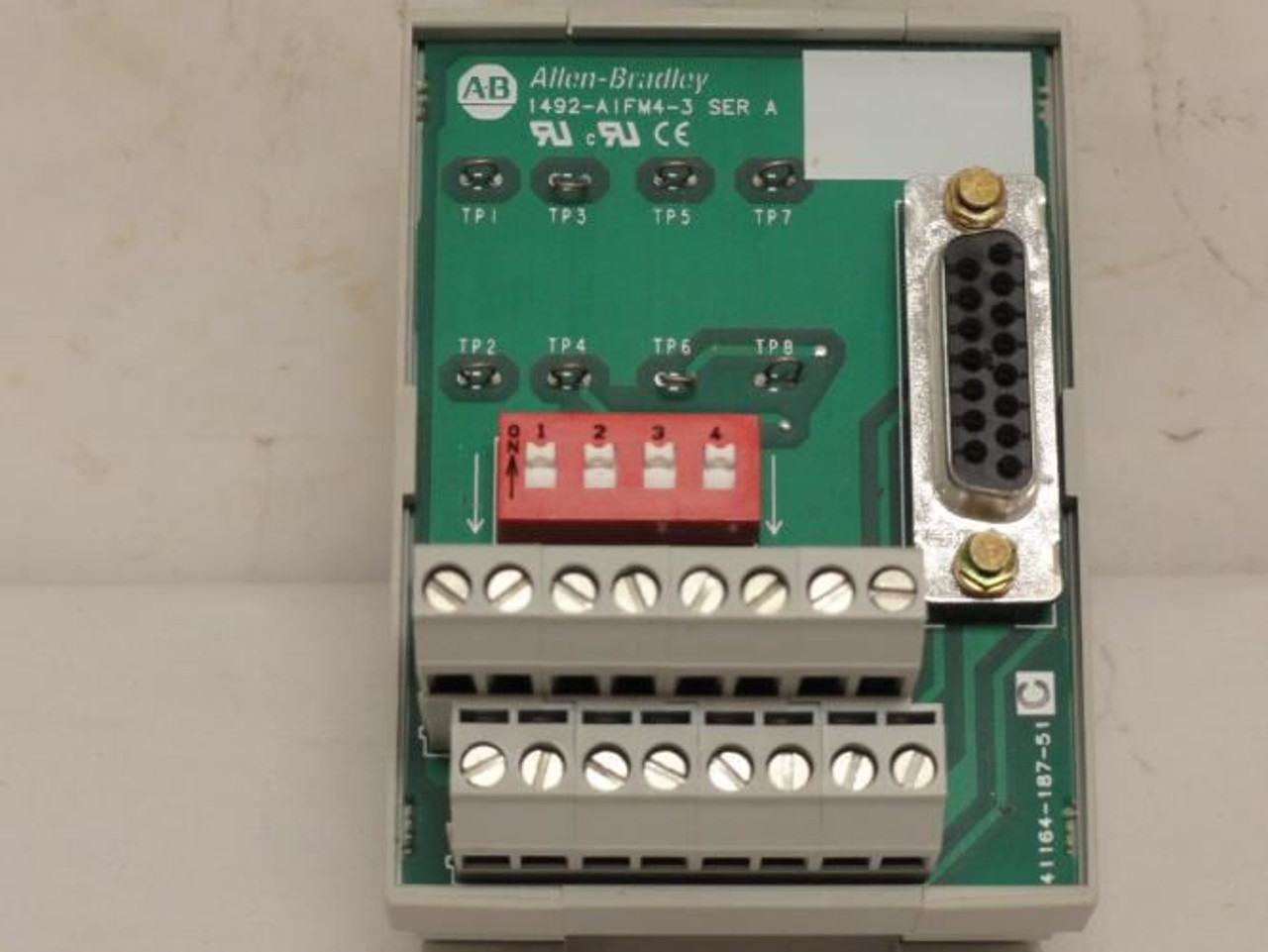 Allen-Bradley 1492-A1FM4-3; Feedthrough Analog Terminal; 4-Ch