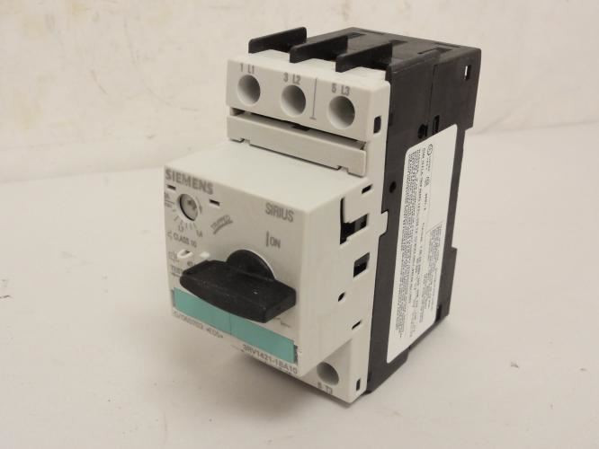 Siemens 3RV1421-1BA10; Manual Combination Starter; 1.4-2A; 3P