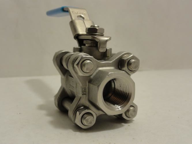 Nibco T595S6R66LL; Ball Valve; SS; 1/2" FNPT Full Port; 3 Piece
