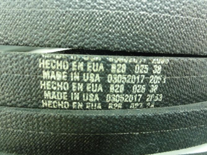 Continental B270; V-Belt 0.6562" Top Width; 273" Outside Length