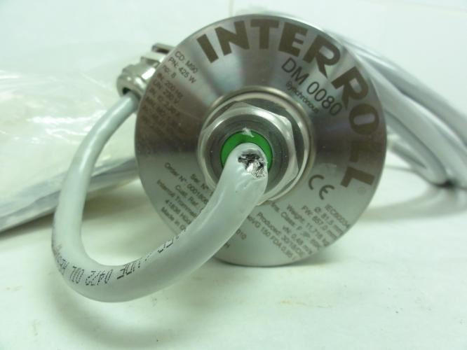 Interroll DM 0080; Drum Motor 230V Belt 657mmW Damaged Chord