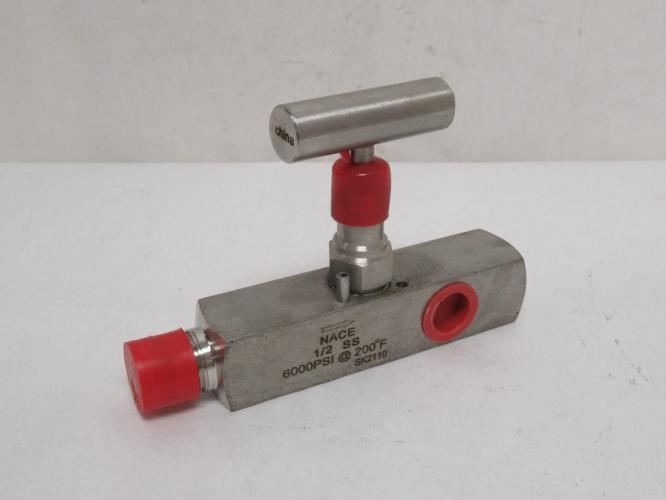 Nace SK2110; Manual Shut Off Valve; SS; 1/2NPT; SS; 6000PSI