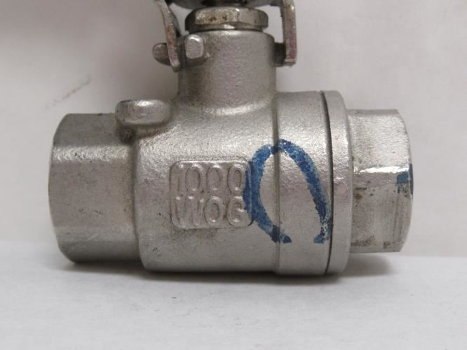 Industry-Std 1WMY2; Inline Ball Valve; SS-316; 1/2 NPT